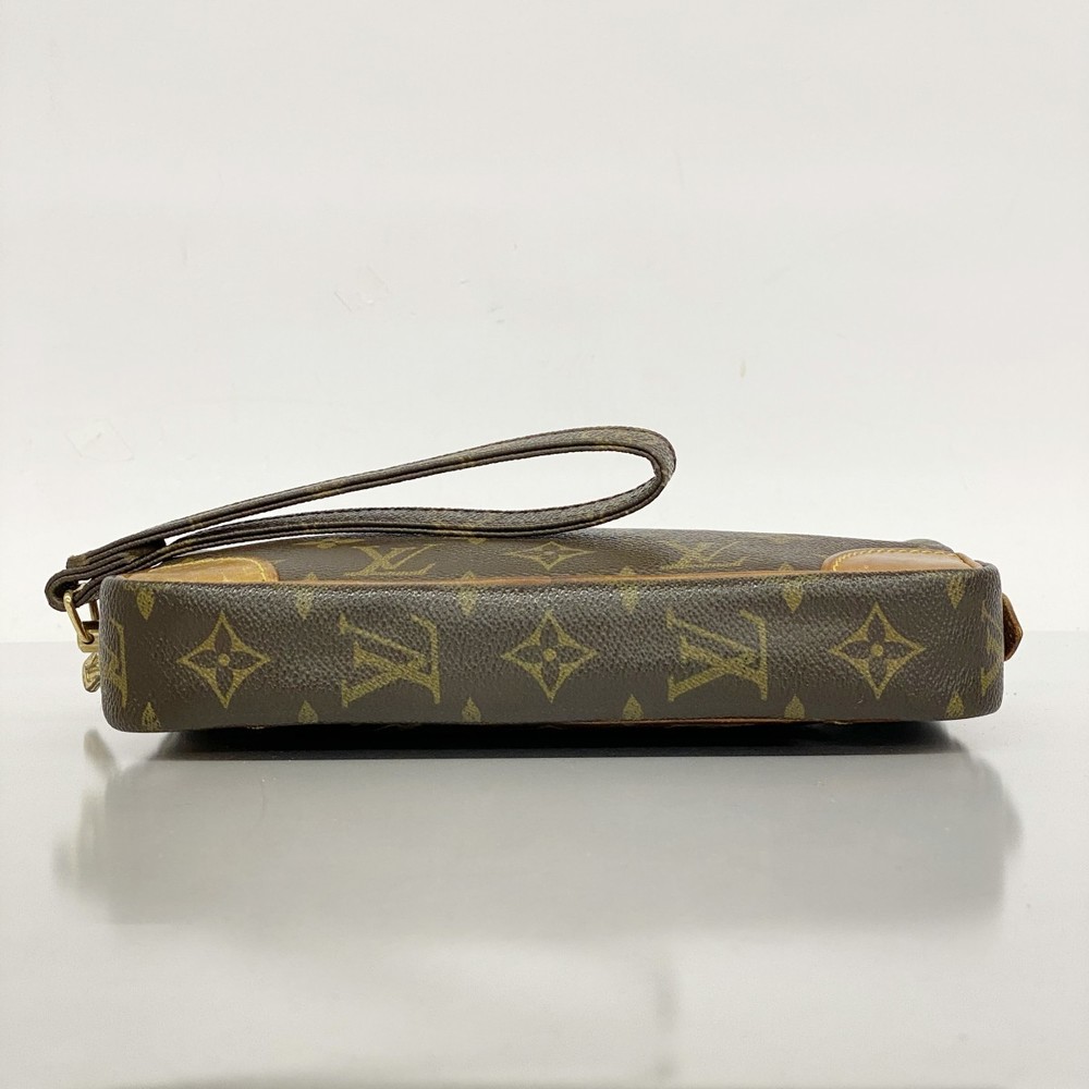 Louis Vuitton Marly Monogram Bag PM Brown Clutch Dragonne - Picture 3 of 9